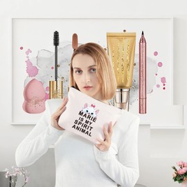 LEVLO The Aristocats Cosmetic Bag Cats Marie Fans Gift Marie Is My Spirit Animal Makeup Bag with Zip for Women and Girls, Marie Spirit Animal