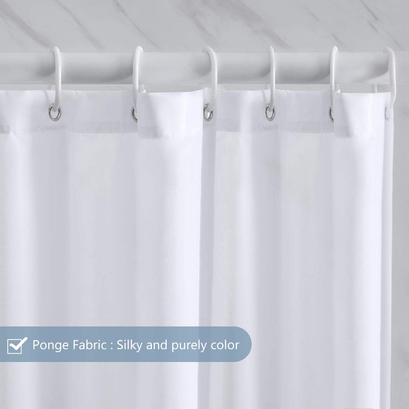 Furlinic Shower Curtain, Bathroom Curtain For The Bathtub, Textile Bath