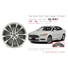 For Fusion OEM Design Wheel 17" 17x7.5 2017-2018 Hyper Silver Single Replacement Rim