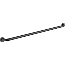 42″ Stainless Steel Matte Black Restroom Grab Bar – Wall Mount Bathroom Safety Rail for Elderly, Shower and Toilet Support, Commercial and Home Use – 250 lb Capacity, Straight Bar