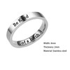 MIFYNN Be Kind of A Bich Ring Stainless Steel Rings
