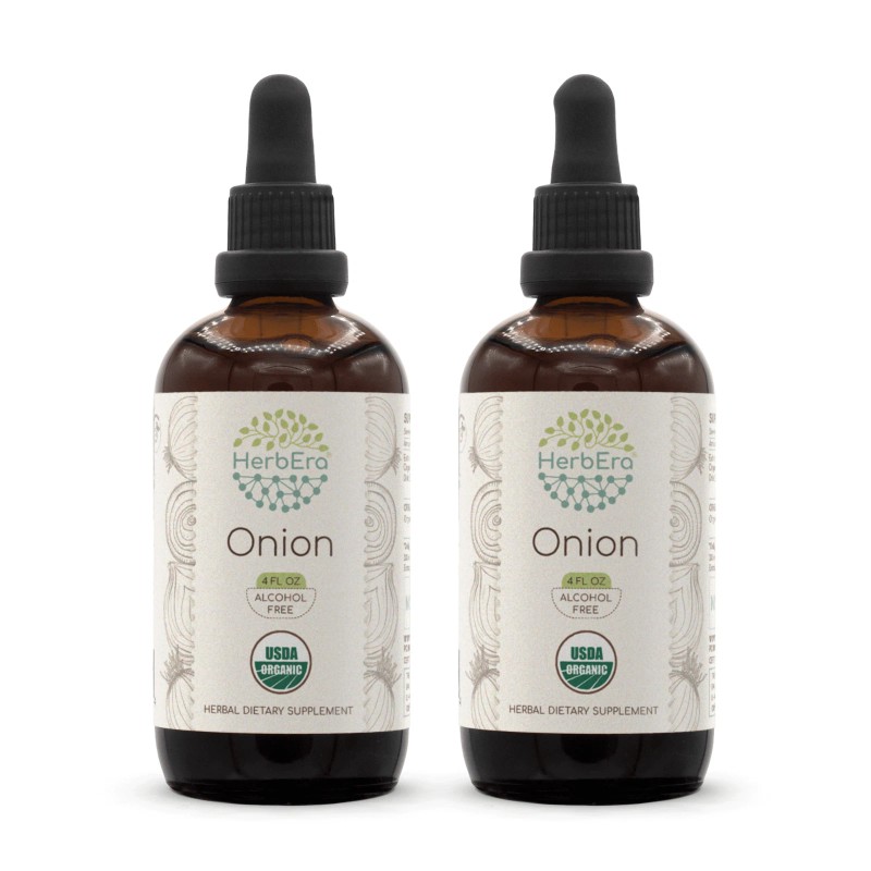 HerbEra Onion Alcohol-FREE Tincture, Organic Onion (Allium Cepa) - 2