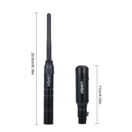 Lixada DMX512 2.4G Wireless Transmitter Receiver Set 126 Channels for Party DJ Show Club Disco KTV Stage Light