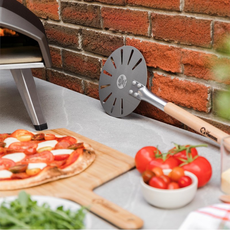 Chef Pomodoro Mini Pizza Turning Peel with Aluminum Handle for