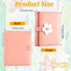 Bruislard Pink Wallet Cute Small Coin Purse Kawaii Flower Card Wallets for Girls Women ID Credit Card Holder