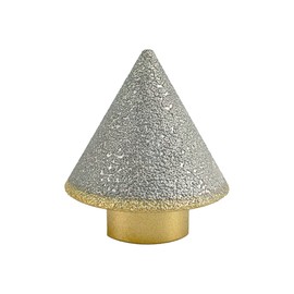 HXIN Brazed Diamond Finger Milling Bit with 5/8-11" Diamond Cone Chamfer End Mill Router Bit for Dry/Wet Enlarging Shaping Hole on Porcelain Ceramic Tile Granite Marble CB0338 (1/8" to 1-1/2")