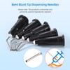 JMU 300Pcs Bent Dispensing Tips 20g, Blunt Tip Dispensing Needle,