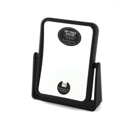 Soft Touch Rectangular Mirror by Danielle with 7X Magnification - Matte Black