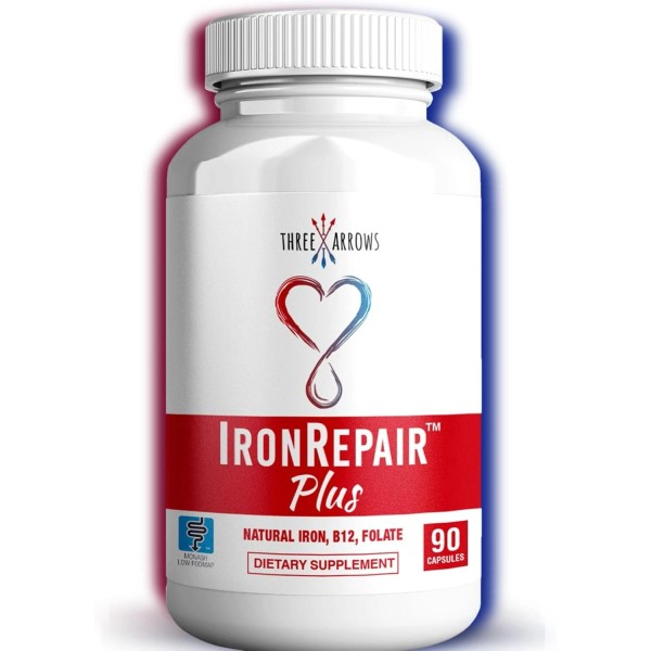 Three Arrows Iron Repair Plus Natural Iron Supplement 90 Gelatin
