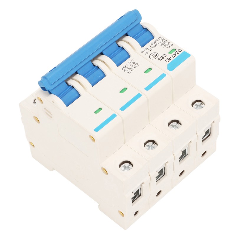 Circuit Breaker 4P MCB DIN Rail Mount Protection Switch 400V