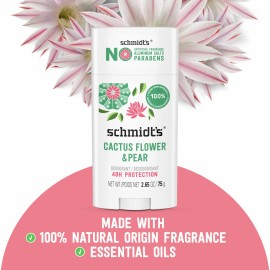Schmidt's Fresh Rain Birch Vegan Deodorant 2 Pack Natural 24 Hour Protection