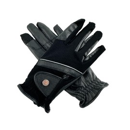 JA Horse Riding Gloves Equestrian Horse Riding Sports Rider Gloves Comfort Grip and Protection with Touchscreen Compatibility Unisex Women Ladies Adults Winter Summer (Summer - Airy, L)