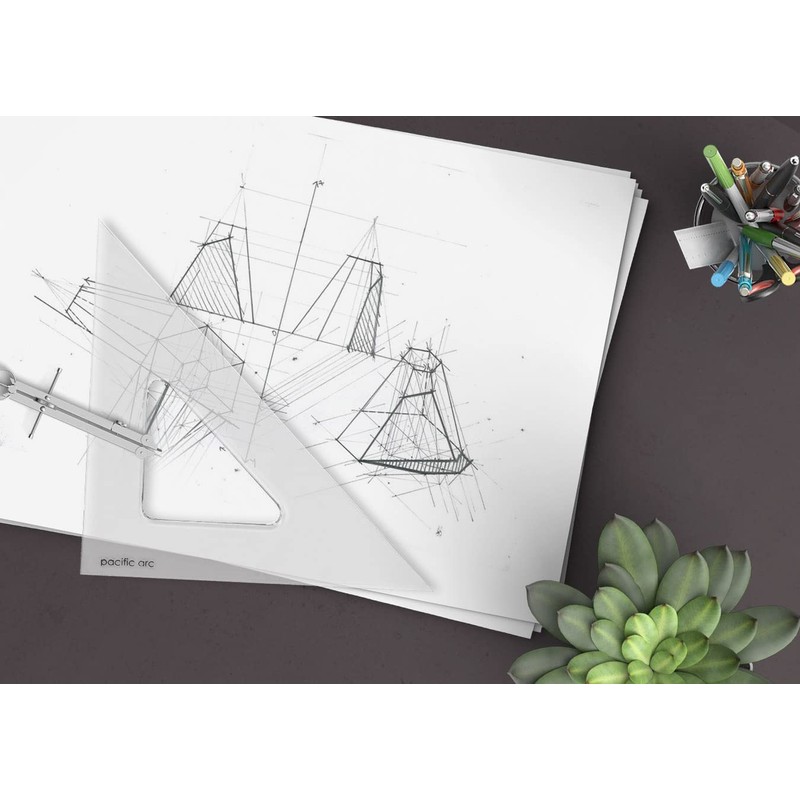 Pacific Arc's Scholastic Triangle - 6 inch - Clear -