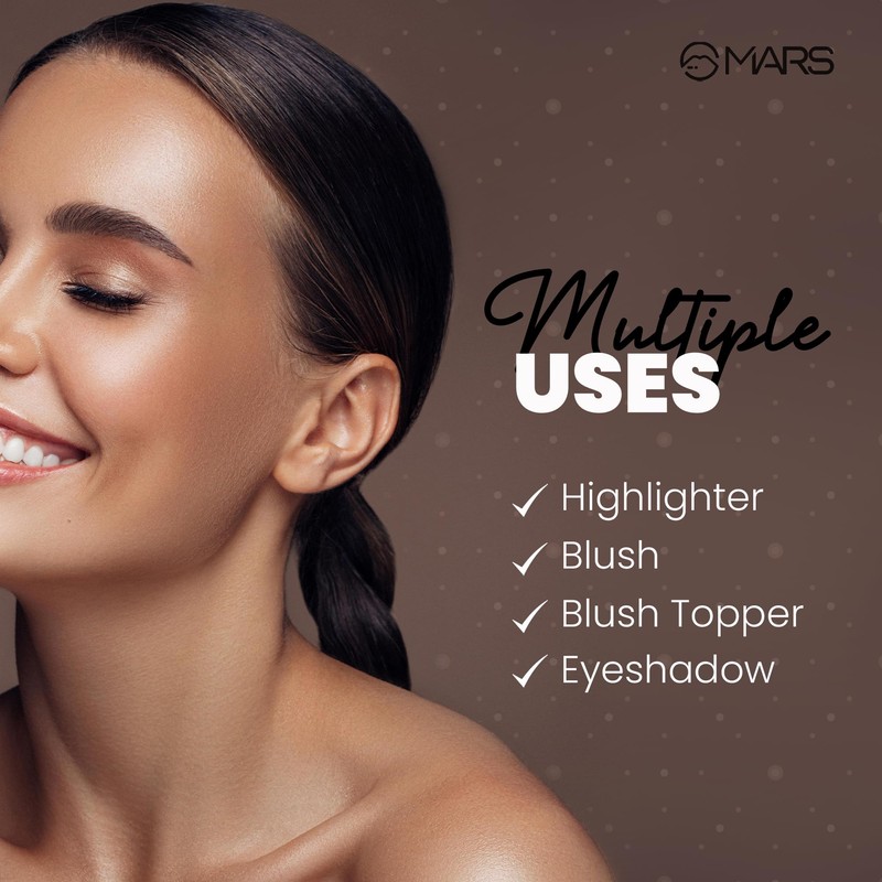 MARS Glowzilla 6 Colour Highlighter Palette | Ultra Blendable &