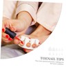 Healeved Abs Toenail Tips Pcs Set Easy to Apply Remove