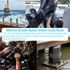 1/4-20 Nylon Insert Lock Nuts Marine Grade 316 Stainless Steel