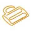 100Pcs Cute Paper Clips Yellow Cup Style Strong Metal Exquisite