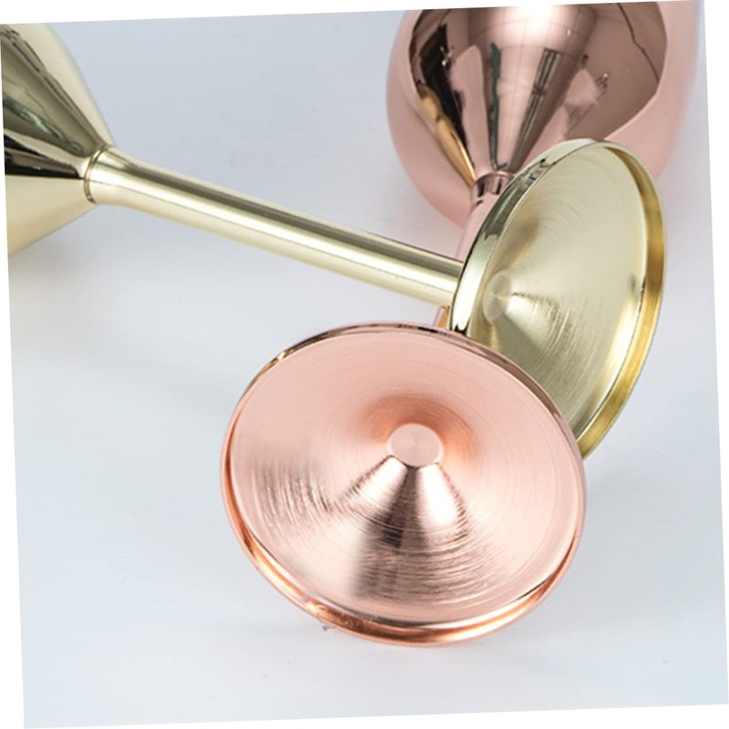 LABRIMP Stainless Steel Goblet Gold Plating Unbreakable Wine Cup for