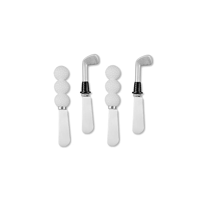 UPware 4-Piece Hand Painted Resin Handle with Stainless Steel Blade