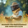 Three Layer Ventilated Beekeeping Veil in Round (Khaki)