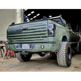 Oracal Compatible with Ram Chevy Ford Toyota  Full Tailgate Flag .. VINYL