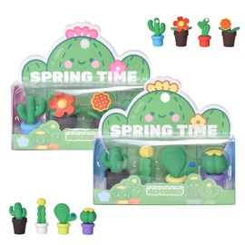 8 Piece Eraser Set, Succulent Shape, Novelty Erasers for Party Favors, Colourful Funny Erasers, Erasers for Children, Pencil Eraser, Gifts, Class Rewards for Students