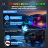 MICTUNING 8Pcs N8+ Chasing Color RGB+IC Underglow Neon Accent Strip