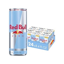 Red Bull Zero Energy Drink, 8.4 fl. oz., with 80mg Caffeine, Taurine & B Vitamins, 6 Packs of 4 Cans, Pack of 24