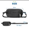 Field Door Security Pouch, Fanny Pouch, Secret Pouch, Black, Thin,