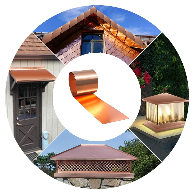 Uxney Copper Tape Copper Sheet Roll, Copper Sheet 3500 x