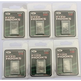 120 Barbless Eyed Hooks size 8,10,12,14,16,18 carp/coarse fishing