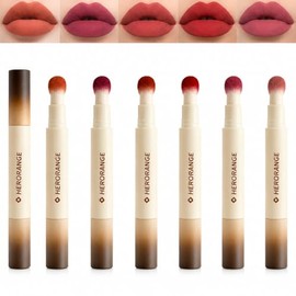 Juego de 5 Labiales Líquidos Mate Aterciopelado Coreano, Resistente al Agua, Larga Duración, No se Transfiere, Cremoso                                