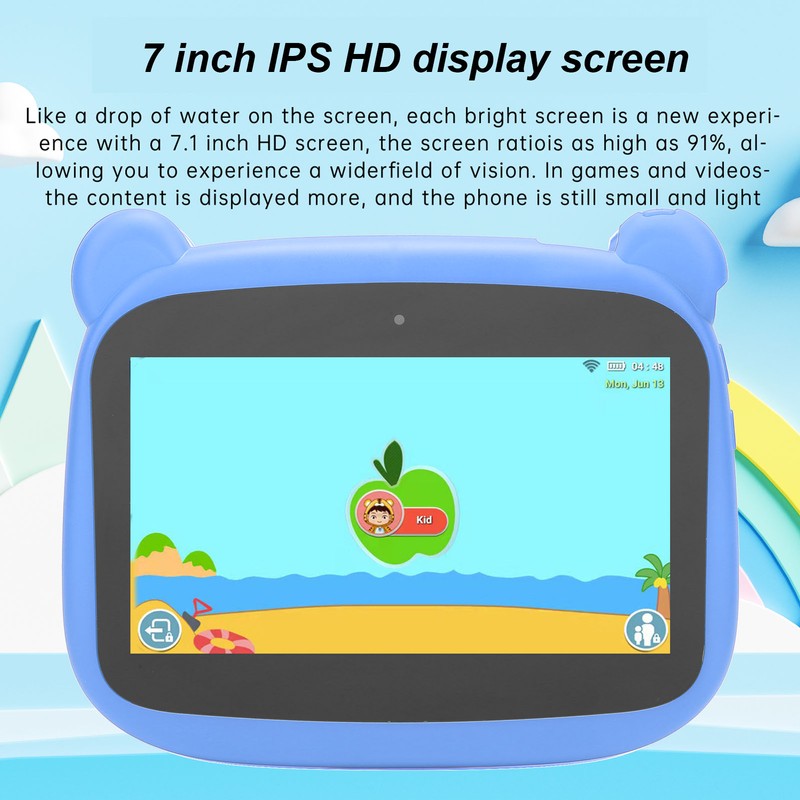 Kids Tablet 7 Inch Little Bear Shaped 2GB 32GB 5000mAh