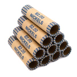 Pre-Formed Nickel Coin Wrappers (Bundle of 220)