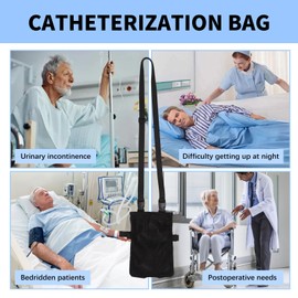 Urinbeutel tasche,Katheterbeutel Tasche,Katheter Tasche,Urinbeutelhalter,mit Verstellbarem Riemen und Unsichtbarem Schlitz