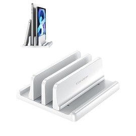 VAYDEER - Soporte Vertical para porttil para computadora, Doble Ranuras de plstico para porttil con diseo 4 en 1 de Ahorro de Espacio, Soporte...     