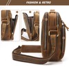 Jack&Chris Leather Messenger Bag for Men, Man Purse Crossbody Bags