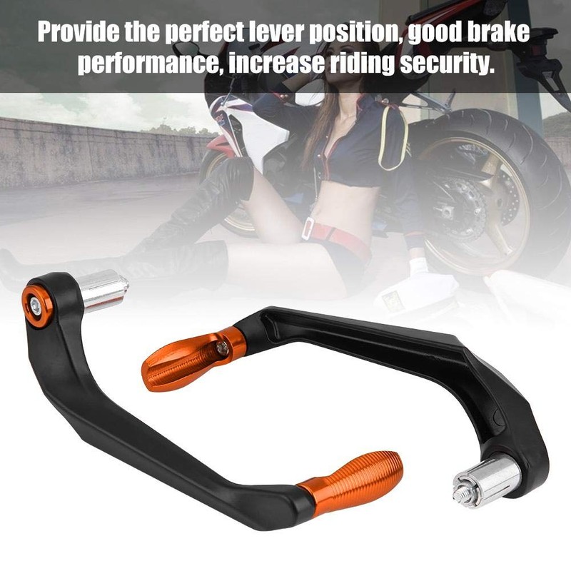 KIMISS Motorcycle Brake Clutch Lever Handlebar Protector (Orange)
