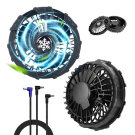 Sumwind Air Conditioning Work Clothes Fan, 21 V High Voltage, 3 Blades, Ultra Large Air Flow (Thin, 3.4 oz (96 g), Super Lightweight), Cooling Clothes Fan, Replacement, Made in Japan, Brushless Motor, Removable Cover, Prevents Heatstroke, Compatible with