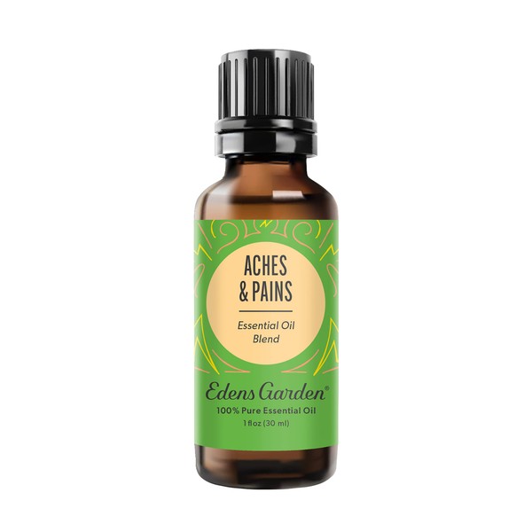 Edens Garden Aches & Pains "OK for Kids" Essential Oil Synergy Blend, 100% Pure Therapeutic Grade (Undiluted Natural/Homeopathic Aromatherapy Scented Essential Oil Blends) 30 ml