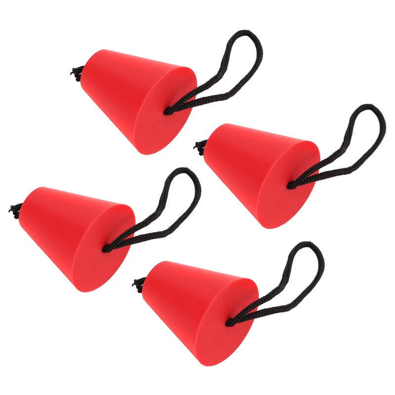 4pcs Scupper Plug Kit with Lanyard Flexible Silicone Drain Holes