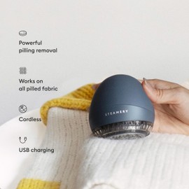 Steamery Fabric Shaver Pilo 1, Lint Remover for Pills and Bobbles, 5W, Portable, Rechargeable, Ergonomic, Scandinavian Design, Blue