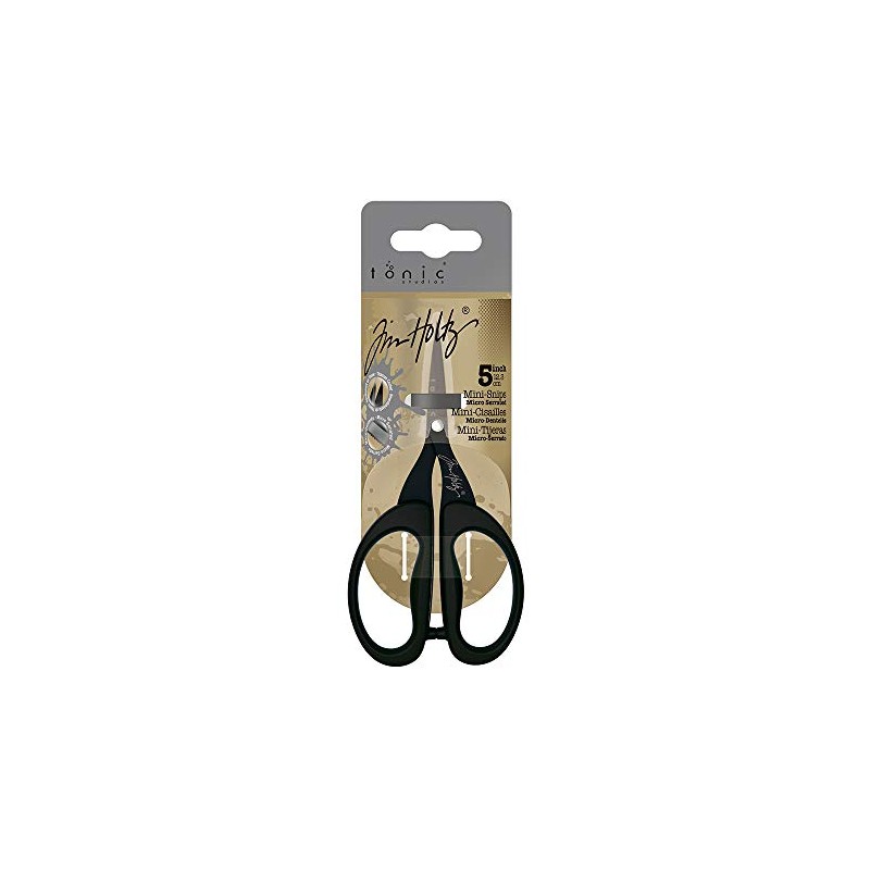 Tonic Studios Scissors, Titanium, Black, 5"