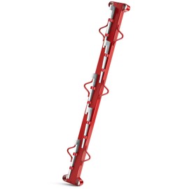 Blulu 4ft Woven Wire Fence Stretcher Bar Chain Link Fabric Fence Stretcher with 5 Wedges Steel Woven Wire Stretcher, Red