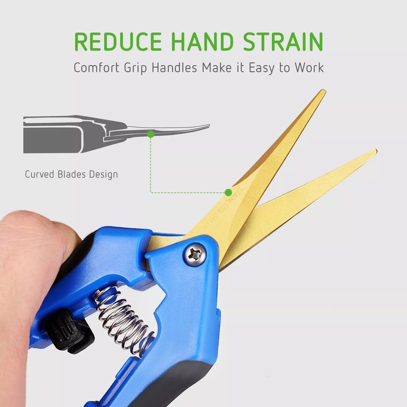 GROZY 6.5 Inch Gardening Scissors Hand Pruner Pruning Shear with