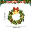 Christmas Wreath Wall Sticker, Peel and Stick Removable Pine Tree