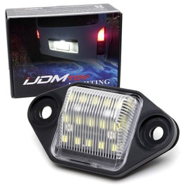iJDMTOY OEM-Fit 2W Full LED License Plate Light Kit Compatible With Ford E150 E250 E350 Econoline, E450 E550 SuperDuty Cargo Van, Powered by 18-SMD Xenon White LED Diodes