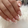 Short Almond Press on Nails with Solid Gel, Elegant Style