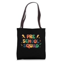 Preschool Squad First Day of School Gift for Boys and Girls Tote Bag