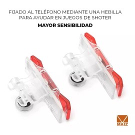 Maíz Gamepad Gatillos Duo Botones L1 R1 Ajustable Gamer Celular